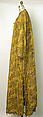Uçetek Entari, Silk, metal wrapped thread, cotton; embroidered