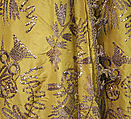Uçetek Entari, Silk, metal wrapped thread, cotton; embroidered