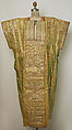 Wedding Tunic (Jebba), Cotton, silk, metal wrapped thread; embroidered