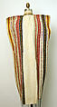 Tunic (Jebba), Cotton, silk, metal wrapped thread, synthetic; embroidered