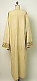 Festive Dress from Qalamun, Cotton, silk, metal wrapped thread; plain weave, embroidered