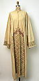 Festive Dress from Qalamun, Cotton, silk, metal wrapped thread; plain weave, embroidered
