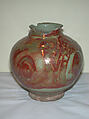 Vase, Stonepaste; luster-painted on opaque white glaze under transparent colorless glaze