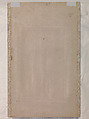 Album Page with Calligraphy Exercise (siyah mashq) by Muhammad Shah Qajar (3rd Ruler of the Qajar Dynasty), Muhammad Shah (Iranian, 3rd Qajar ruler (r. 1834–48)), Ink, gold, and opaque watercolor on paper