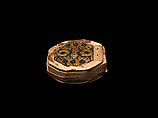Portable Qur’an Manuscript, Ink and gold on paper; leather binding