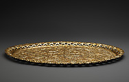 Silver Gilt Tray, Silver; gilded