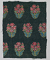 Textile Fragment, Silk and metal wrapped thread; brocaded