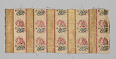Textile Fragment, Silk and metal wrapped thread; brocaded