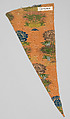 Textile Fragment, Silk and metal wrapped thread; brocaded