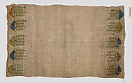 Towel, Silk; embroidered