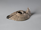 Lamp, Earthenware; molded