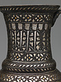 Ewer, Bronze; cast with handle cast separately, chased, engraved, inlaid with silver and gold