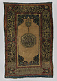 Carpet with Pseudo-Kufic Inscriptions, Wool (warp, weft and pile); symmetrically knotted pile