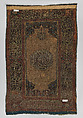 Carpet with Pseudo-Kufic Inscriptions, Wool (warp, weft and pile); symmetrically knotted pile