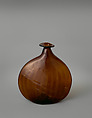 Flask, Glass; mold blown, tooled on the pontil