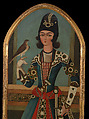 Prince Holding a Falcon, Oil on canvas