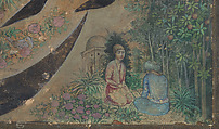 Calligraphy Painting, Isma&#39;il Jalayir (Iranian, active ca. 1858–81), Opaque watercolor and ink on paste board