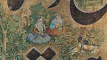 Calligraphy Painting, Isma&#39;il Jalayir (Iranian, active ca. 1858–81), Opaque watercolor and ink on paste board