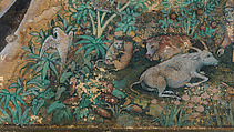 Calligraphy Painting, Isma&#39;il Jalayir (Iranian, active ca. 1858–81), Opaque watercolor and ink on paste board