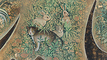Calligraphy Painting, Isma&#39;il Jalayir (Iranian, active ca. 1858–81), Opaque watercolor and ink on paste board