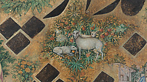 Calligraphy Painting, Isma&#39;il Jalayir (Iranian, active ca. 1858–81), Opaque watercolor and ink on paste board