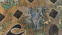 Calligraphy Painting, Isma&#39;il Jalayir (Iranian, active ca. 1858–81), Opaque watercolor and ink on paste board