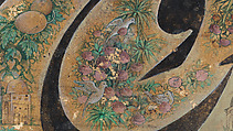 Calligraphy Painting, Isma&#39;il Jalayir (Iranian, active ca. 1858–81), Opaque watercolor and ink on paste board