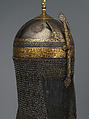 Helmet with Talismanic Inscriptions, Steel; damascened with gold