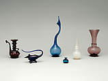 Ewer, Glass; mold-blown with applied decoration