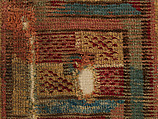 Carpet Fragment with Mosaic Floor Pattern, Wool (warp, weft and pile); symmetrically knotted pile