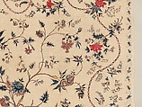 Hanging or Bed Cover, Cotton; pounced and painted