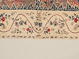 Hanging or Bed Cover, Cotton; pounced and painted