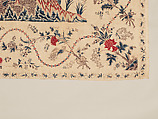Hanging or Bed Cover, Cotton; pounced and painted
