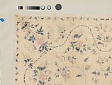Hanging or Bed Cover, Cotton; pounced and painted
