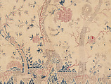 Hanging or Bed Cover, Cotton; pounced and painted