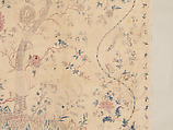 Hanging or Bed Cover, Cotton; pounced and painted