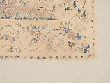 Hanging or Bed Cover, Cotton; pounced and painted