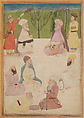 Portrait of Mian Mir and Mulla Shah, Attributed to Muhammad Musa, Watercolor on paper