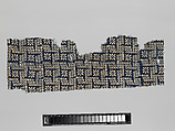 Textile Fragment, Cotton, plain weave; block-printed, resist-dyed