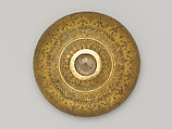 Bowl, Bronze; engraved and inlaid with silver