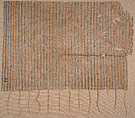 Textile Fragment, Cotton; embroidered in cotton