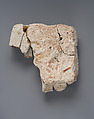 Stucco Fragment, Stucco; carved, painted
