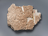Fragment of a Panel with an Inscription Starting with the Basmala, Stucco (mortar); carved, painted