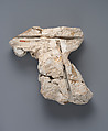 Stucco Fragment, Stucco; carved, painted.