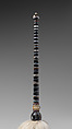 Banded Agate and Gem-Set Fly-Whisk, Handle: Banded agate, carnelian and sard, rubies, pearl
Tail: Yak hair