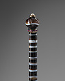 Banded Agate and Gem-Set Fly-Whisk, Handle: Banded agate, carnelian and sard, rubies, pearl
Tail: Yak hair