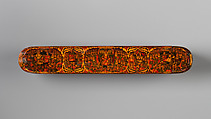 Lacquer Pen Box with Royal Audience Scenes, Sani&#39; Humayun (Iranian), Papier-maché; painted, gilded, and varnished