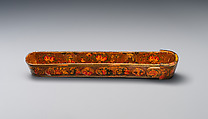 Lacquer Pen Box with Royal Audience Scenes, Sani&#39; Humayun (Iranian), Papier-maché; painted, gilded, and varnished