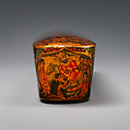 Lacquer Pen Box with Royal Audience Scenes, Sani&#39; Humayun (Iranian), Papier-maché; painted, gilded, and varnished