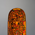Lacquer Pen Box with Royal Audience Scenes, Sani&#39; Humayun (Iranian), Papier-maché; painted, gilded, and varnished